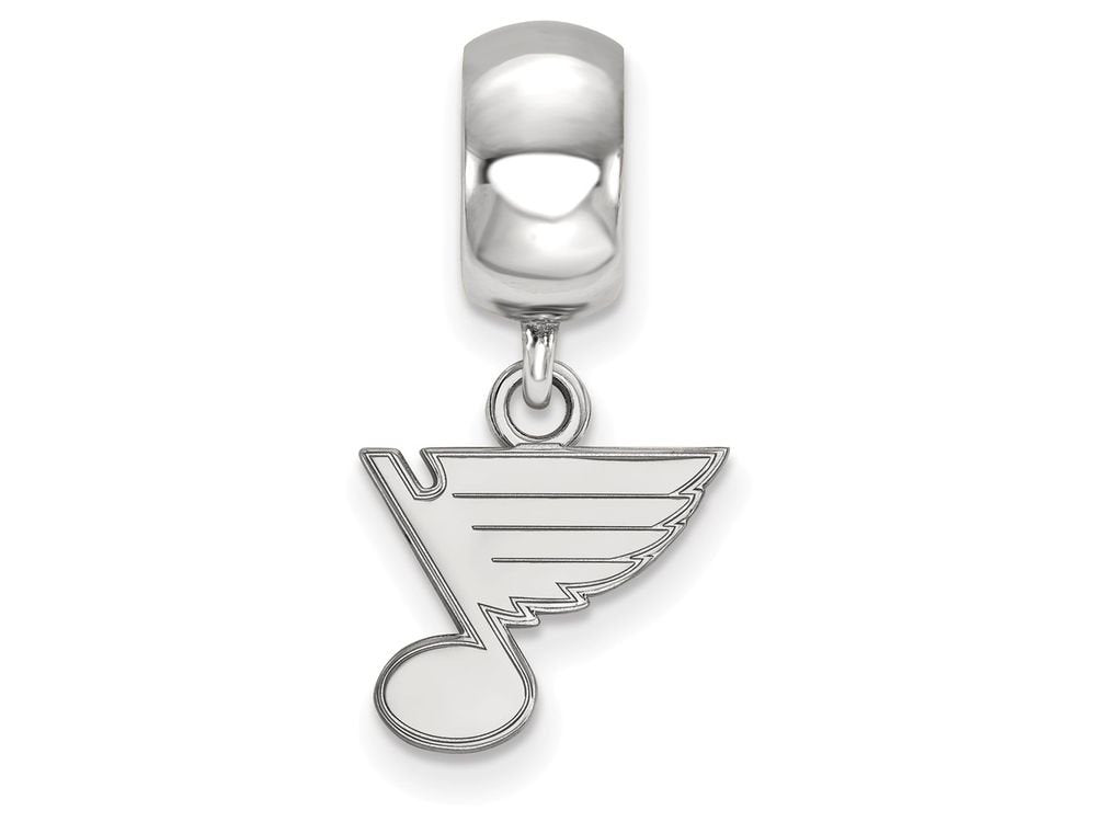 LogoArt SS018BLE Sterling Silver NHL St. Louis Blues Extra Small Dangle Bead Charm
