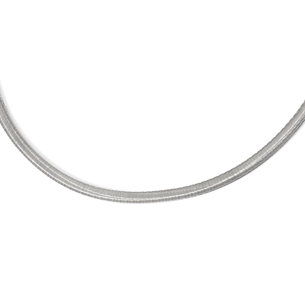 Sterling Silver Rhodium-plated with 2in ext. Necklace