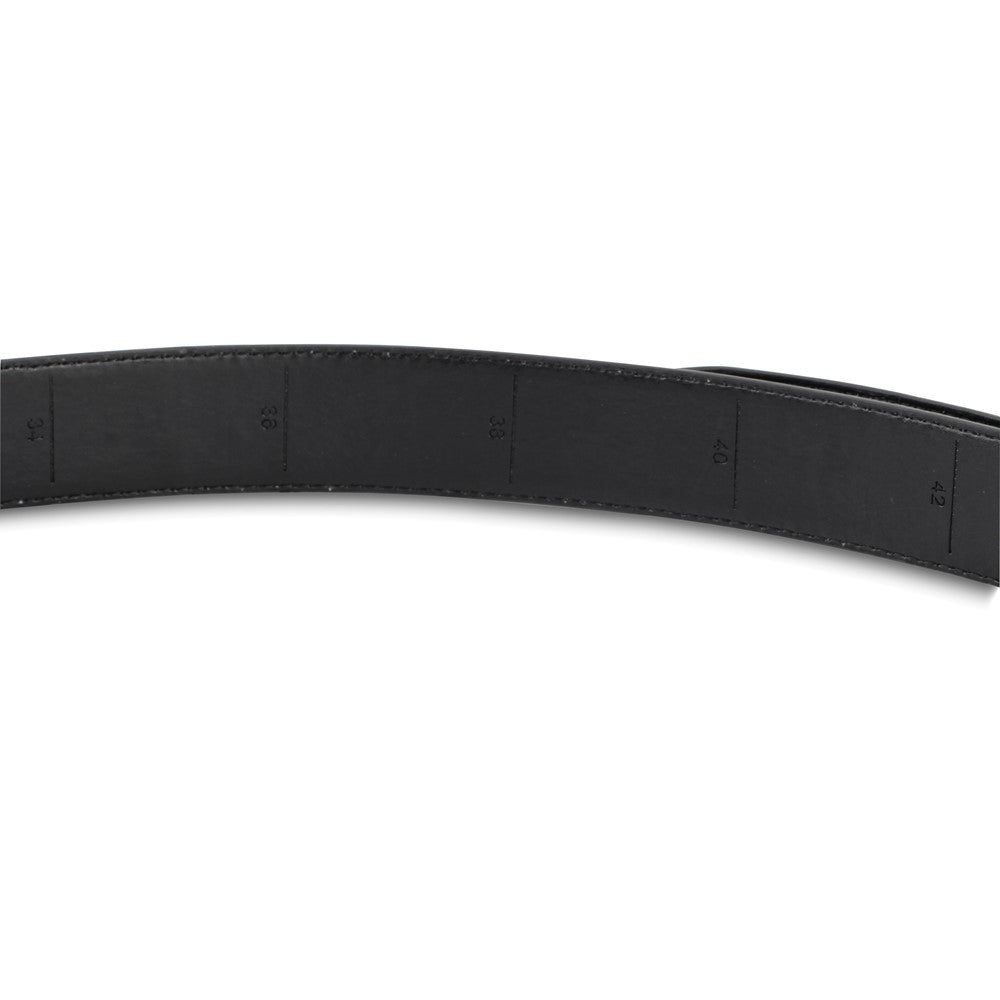 Black Vegan Leather Comfort Fit Ratchet Belt Adjusts From 28 to 48 Inches