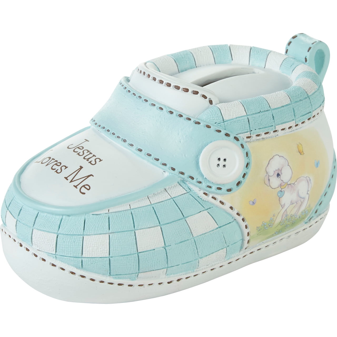 Precious Moments Jesus Loves Me Blue Bootie Bank, 1 Each