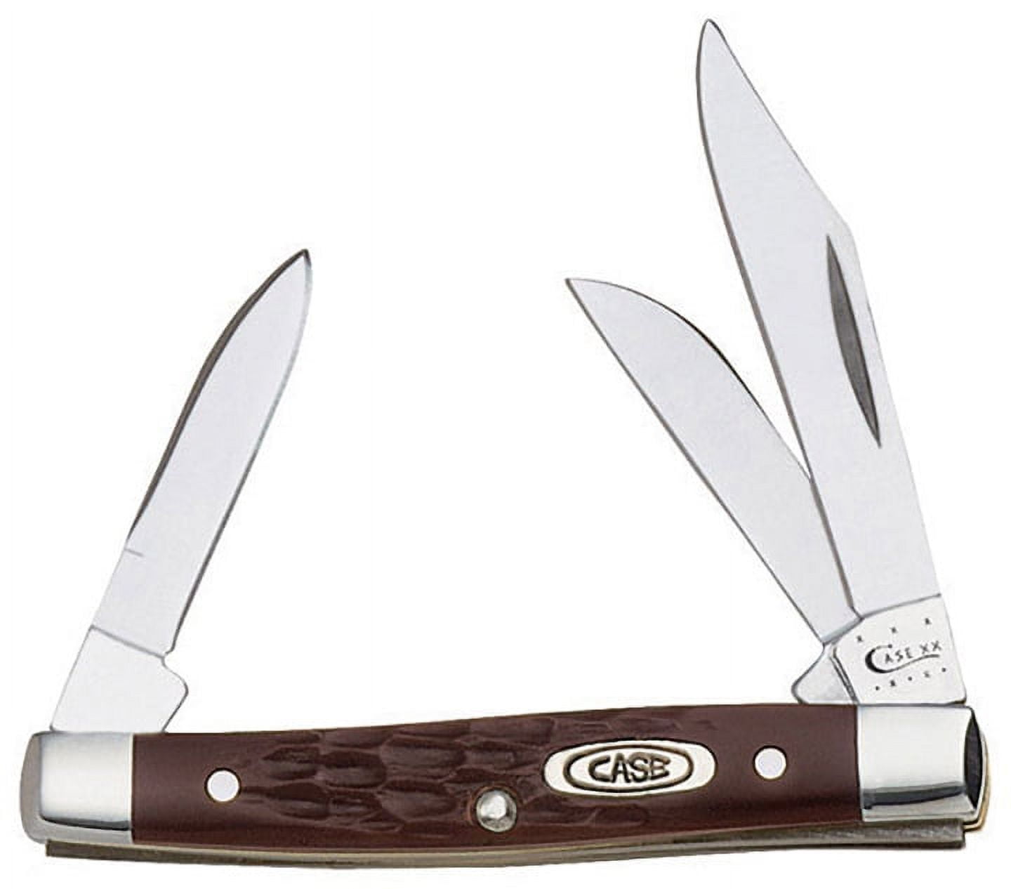 Case Small Brown Jigged Stockman Pocket Knife