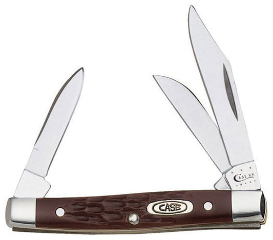 Case Small Brown Jigged Stockman Pocket Knife