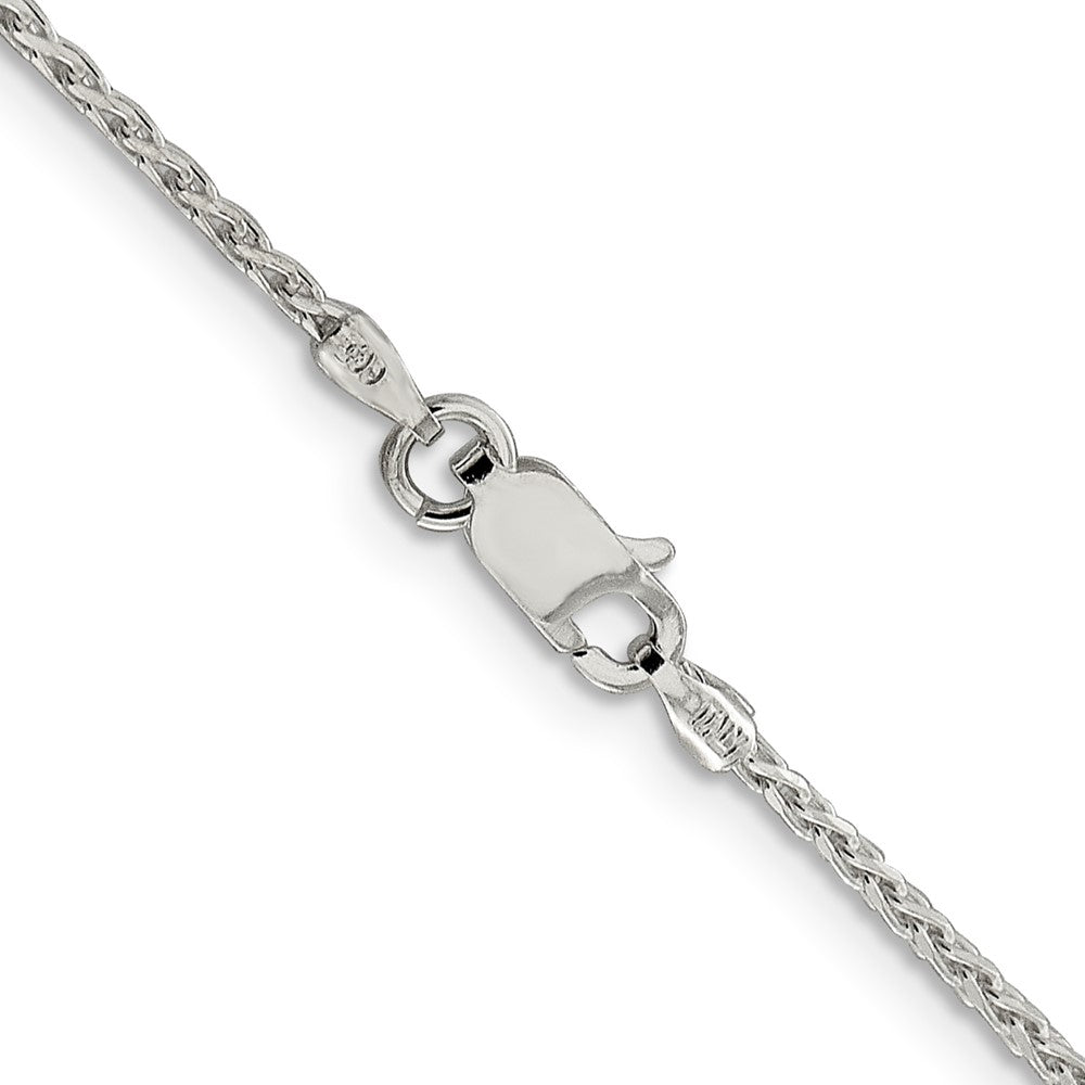 Sterling Silver 1.45mm Diamond-cut Round Spiga Chain 22 Inches