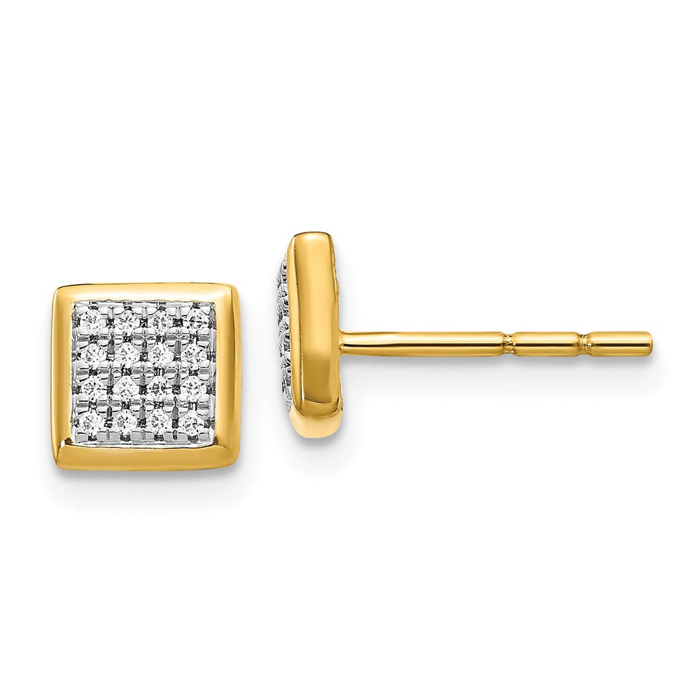 14k Diamond Post Earrings
