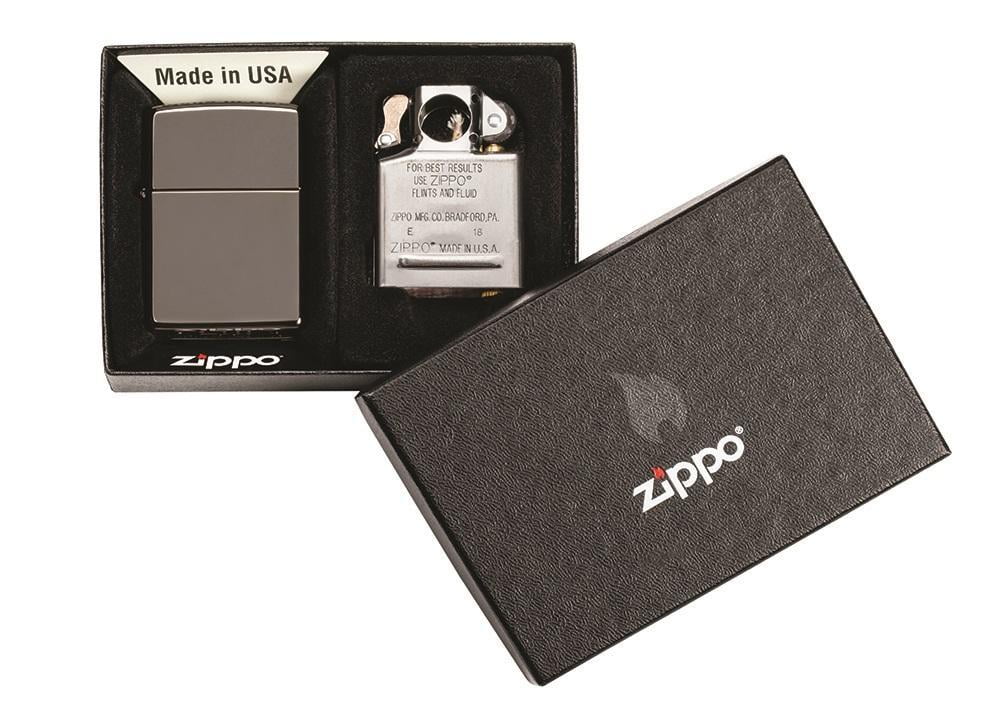 Zippo Black Ice Lighter & Pipe Insert