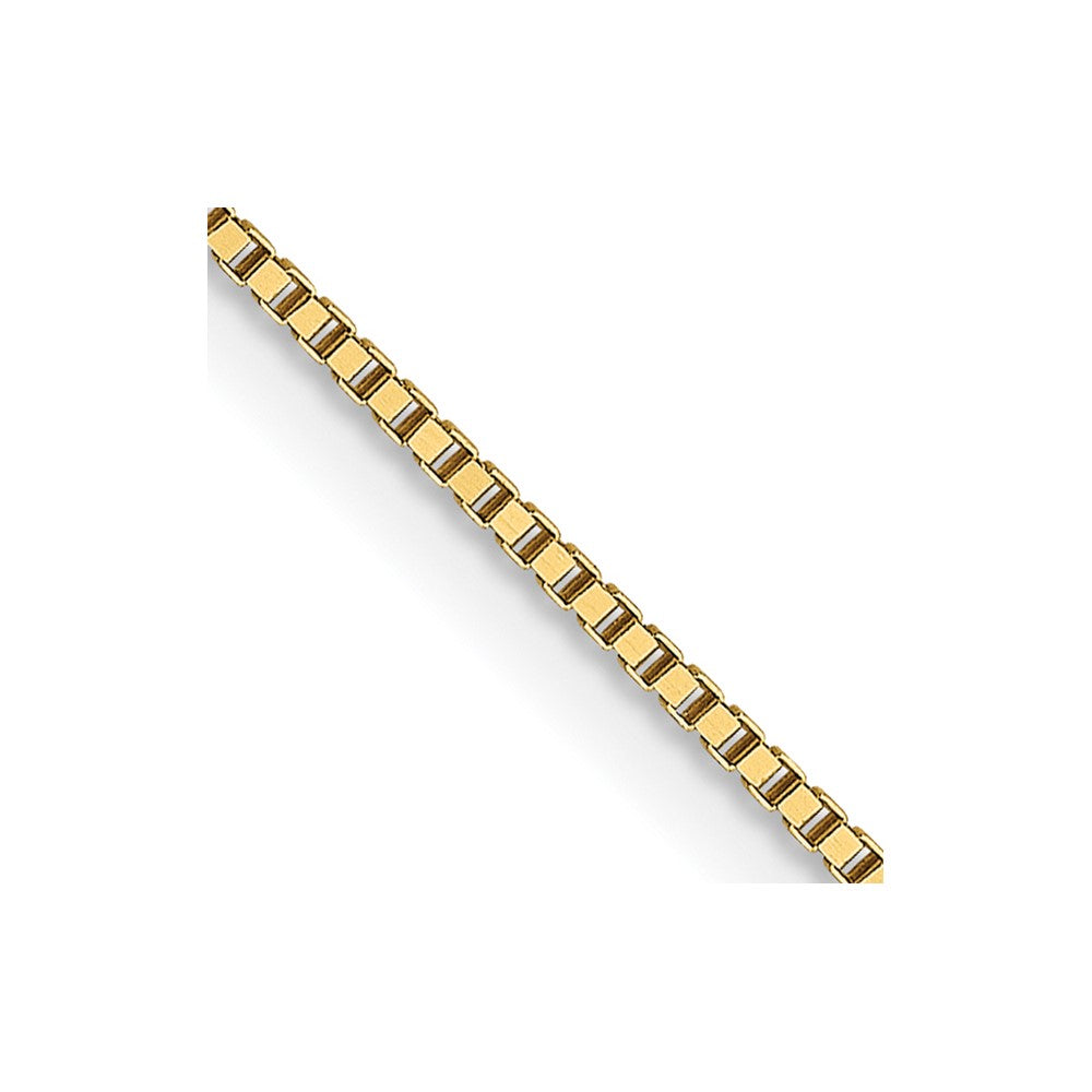 18K 20 inch .7mm Box with Lobster Clasp Chain