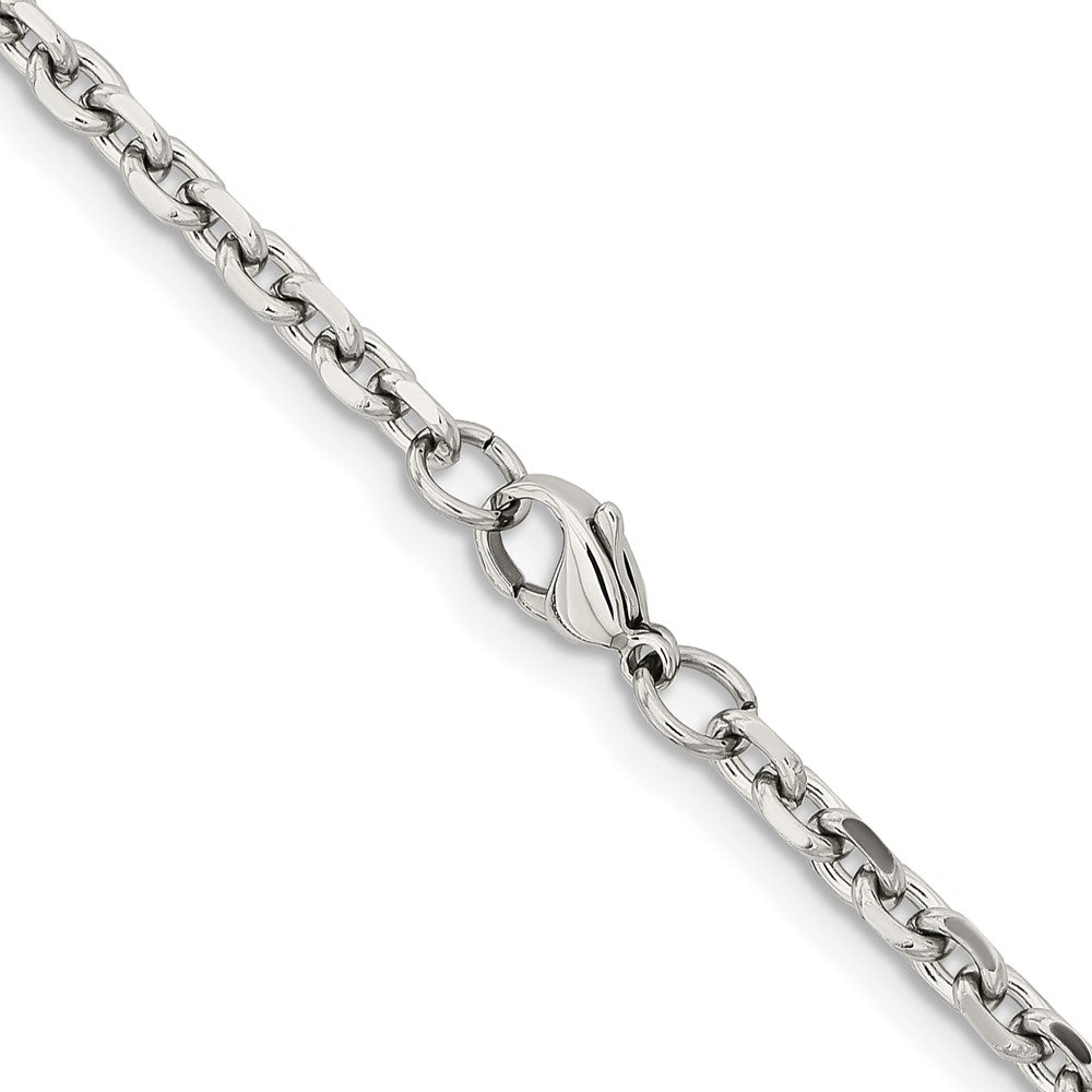 Stainless Steel Polished 4.3mm 22in Cable Chain