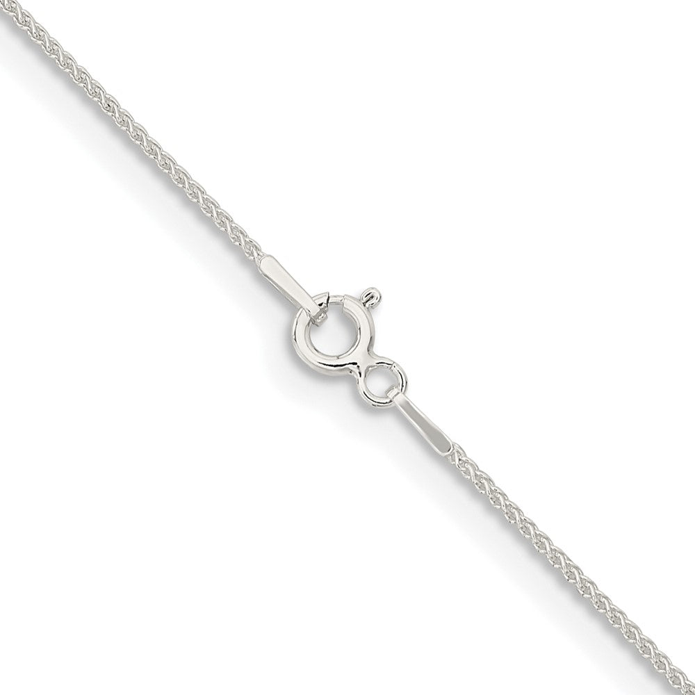 Sterling Silver 1mm Round Spiga Chain 18 Inches