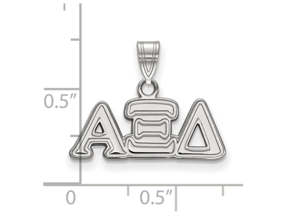 Sterling Silver Official Licensed Greek Sororities Alpha Xi Delta (???) Small Pendant