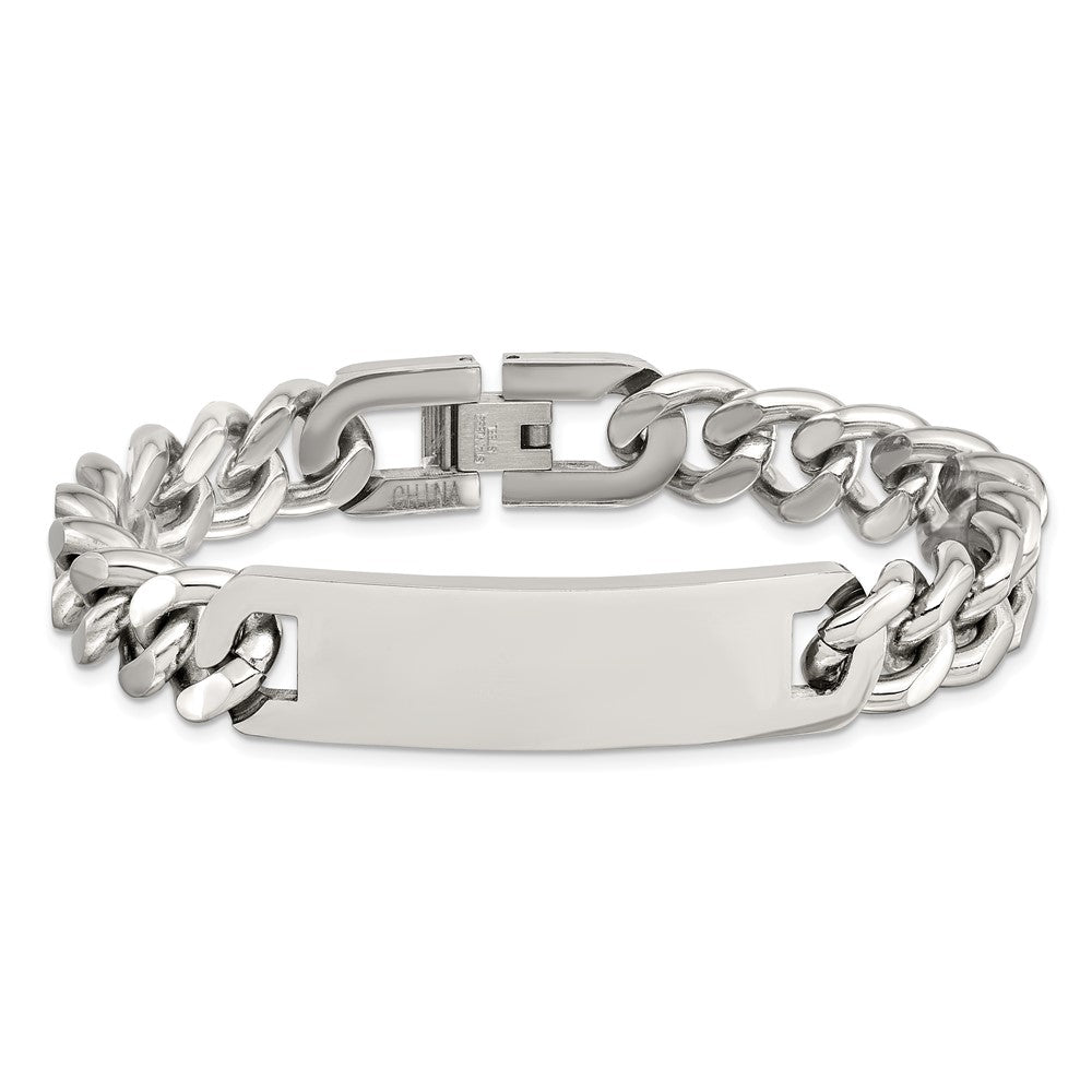 Stainless Steel Polished 7.75in ID Bracelet 8 inches