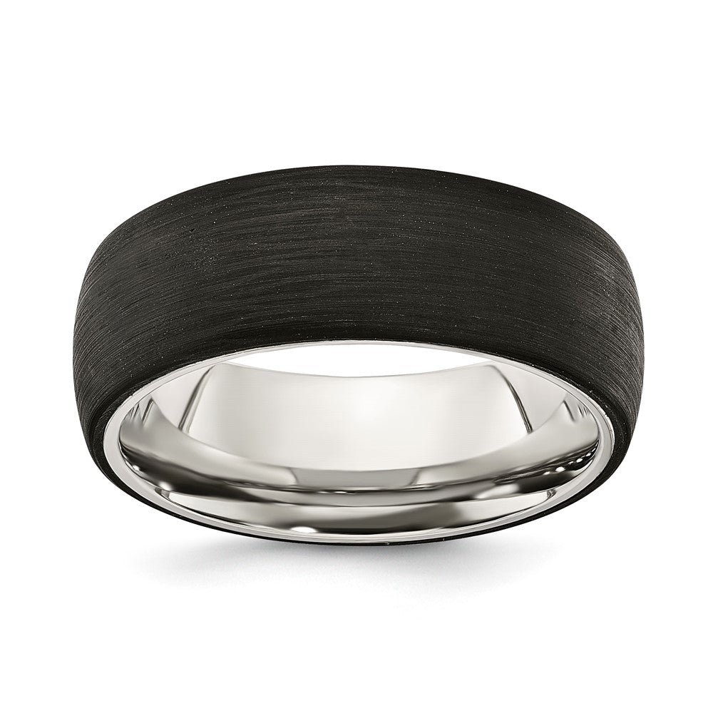 Stainless Steel 8MM With Forged Carbon Fiber Band