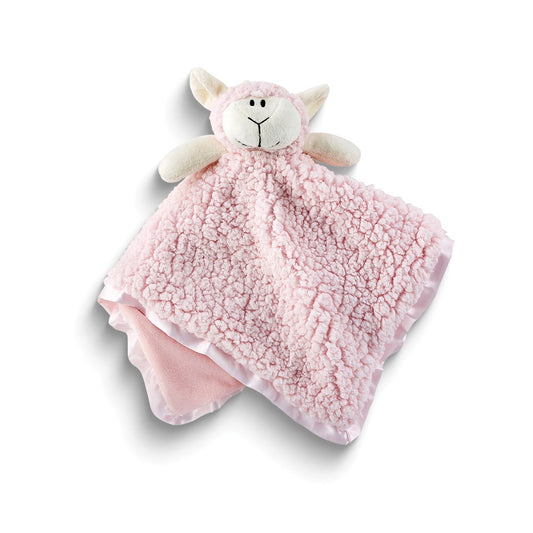 Pink Cuddle Buds Plush Lamb Blanket