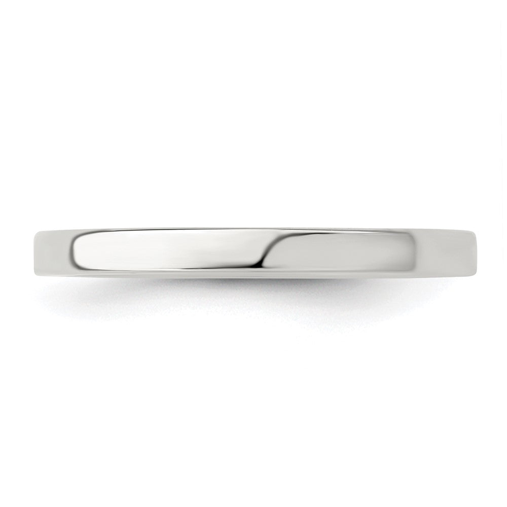 Sterling Silver 2mm Lightweight Flat Size 10.5 Band