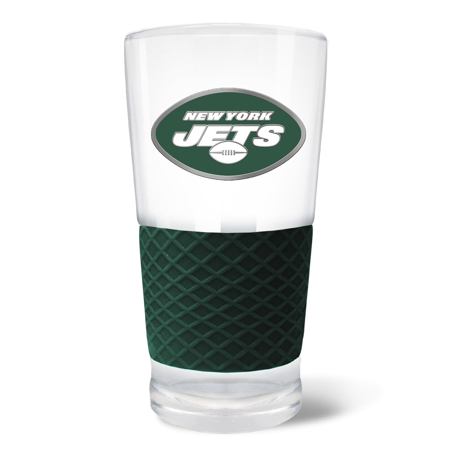 New York Jets 22oz. Pilsner Glass with Silicone Grip