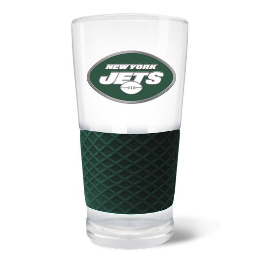 New York Jets 22oz. Pilsner Glass with Silicone Grip