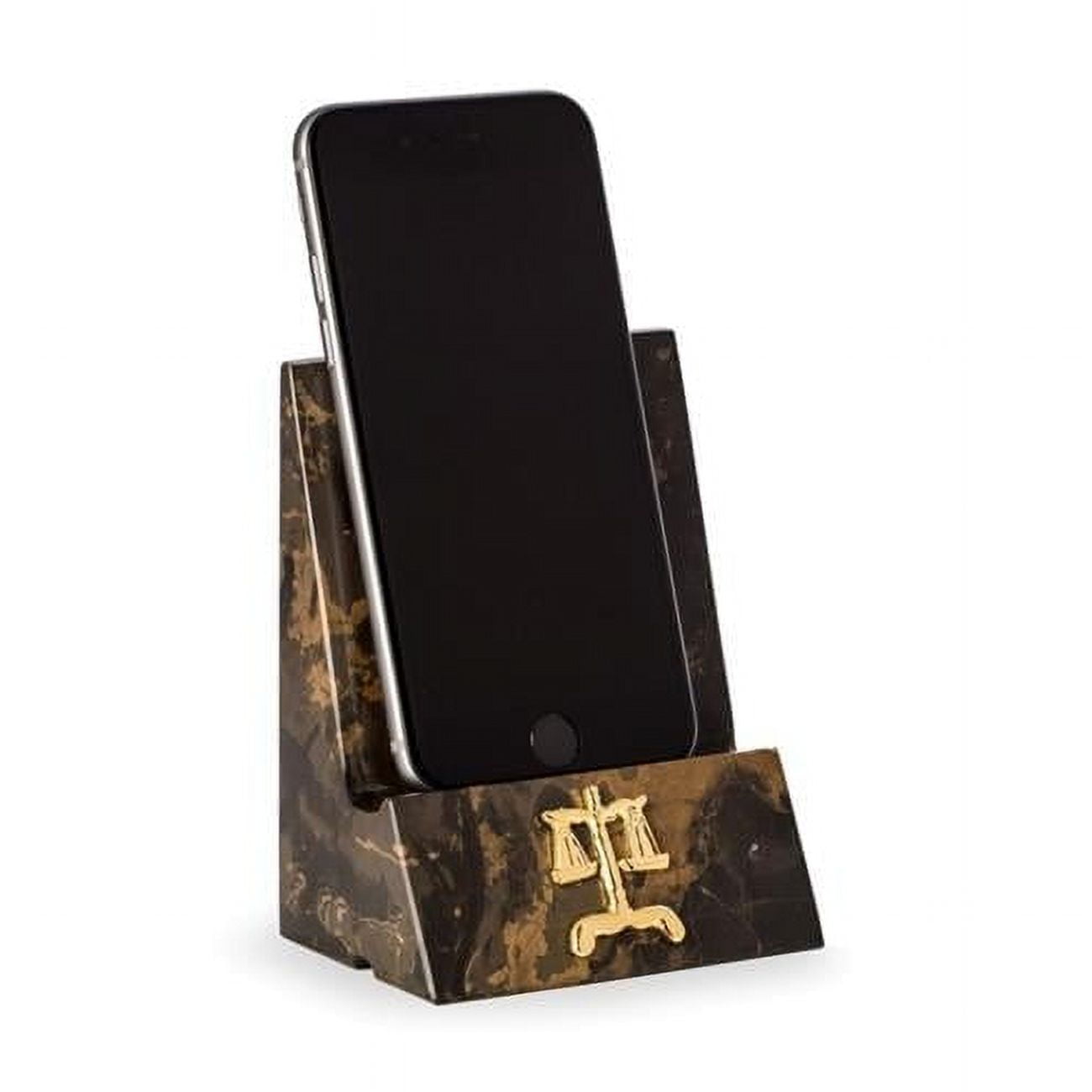 Bey Berk Legal, "Tiger Eye" Marble Desktop Phone/ Cradle