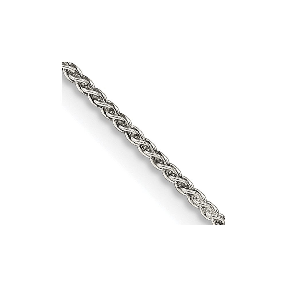 Sterling Silver 1.25mm Round Spiga Chain 24 Inches