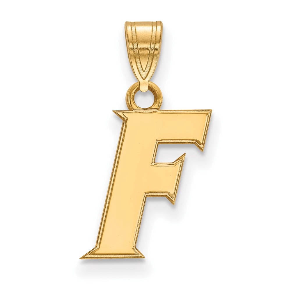 10k Gold LogoArt University of Florida Letter F Small Pendant Q1Y060UFL