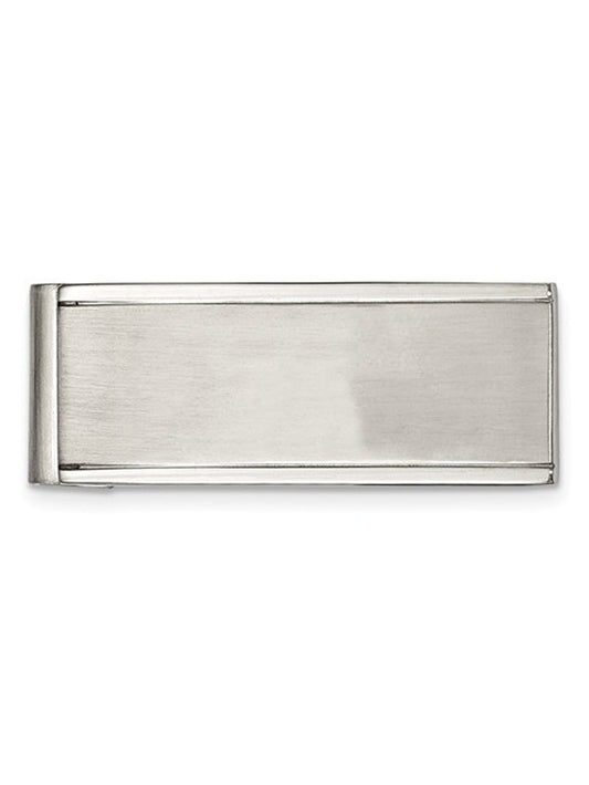 Primal Steel Stainless Steel Brushed and Polished Money Clip