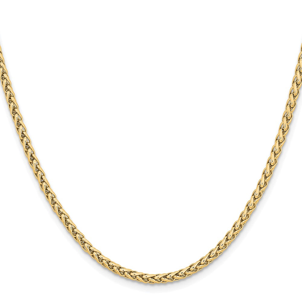 Chisel Stainless Steel Polished Yellow IP-plated 3mm 18 inch Wheat Chain