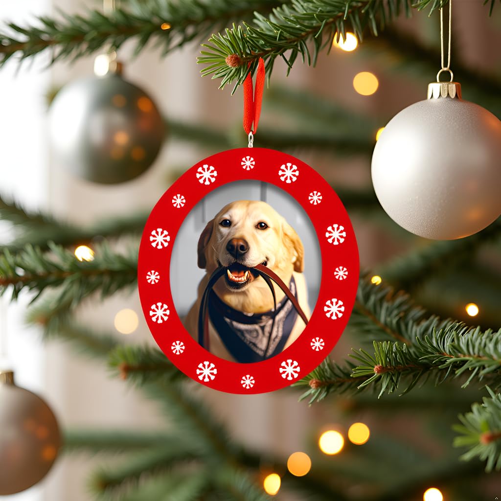 Pearhead Pawprints Double-Sided Photo Ornament and Clean-Touch Ink Pad