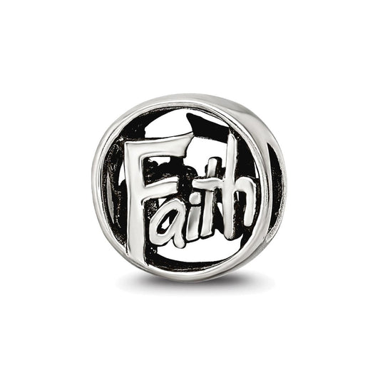 Sterling Silver Reflections Faith Bead