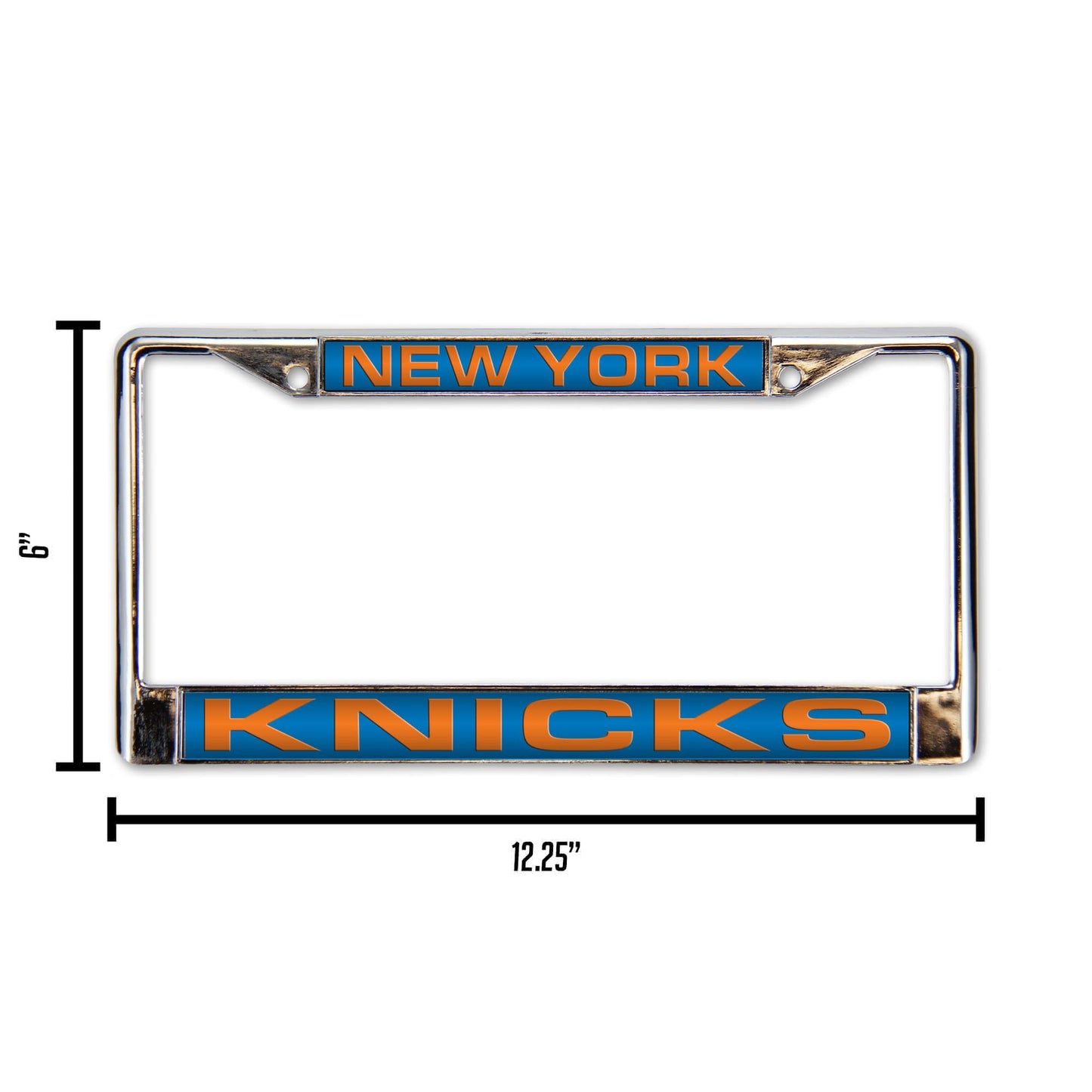 New York Basketball Knick's Chrome Metal Laser Cut License Plate Frame