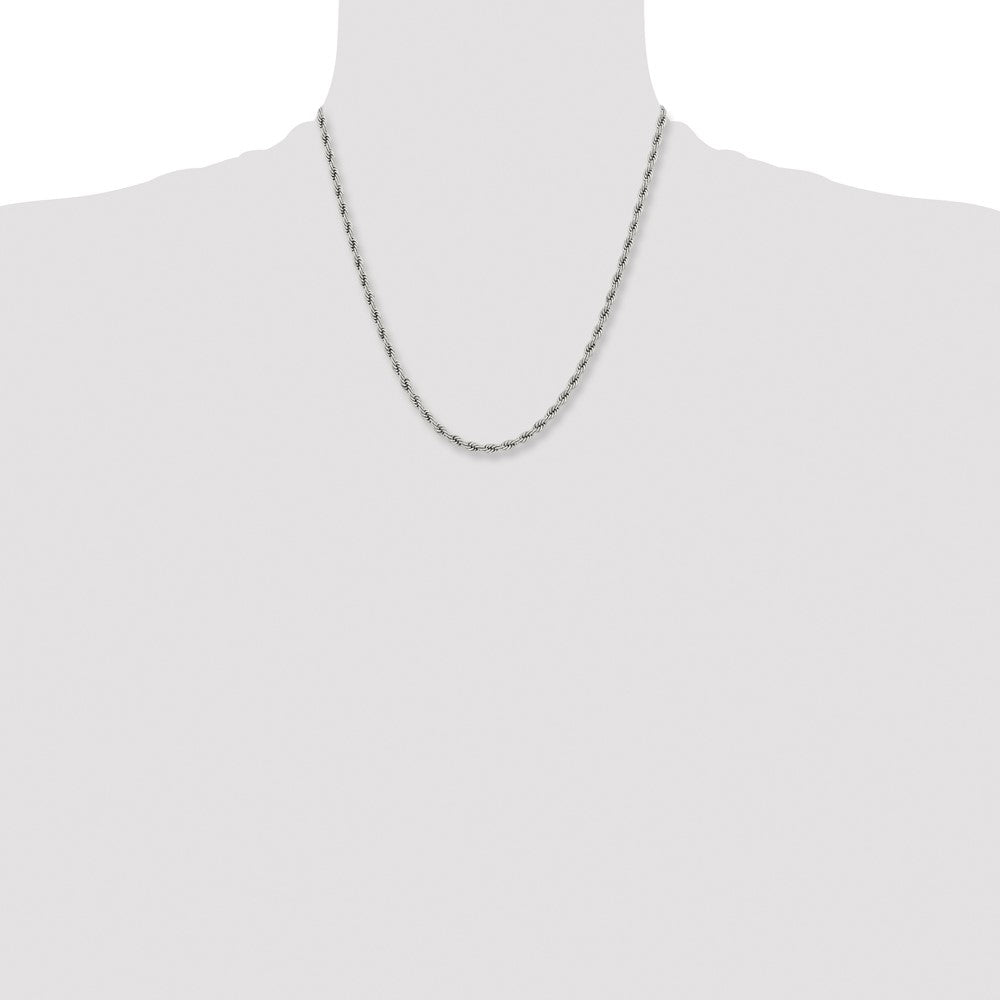 Stainless Steel Polished 4mm 20 inch Rope Chain
