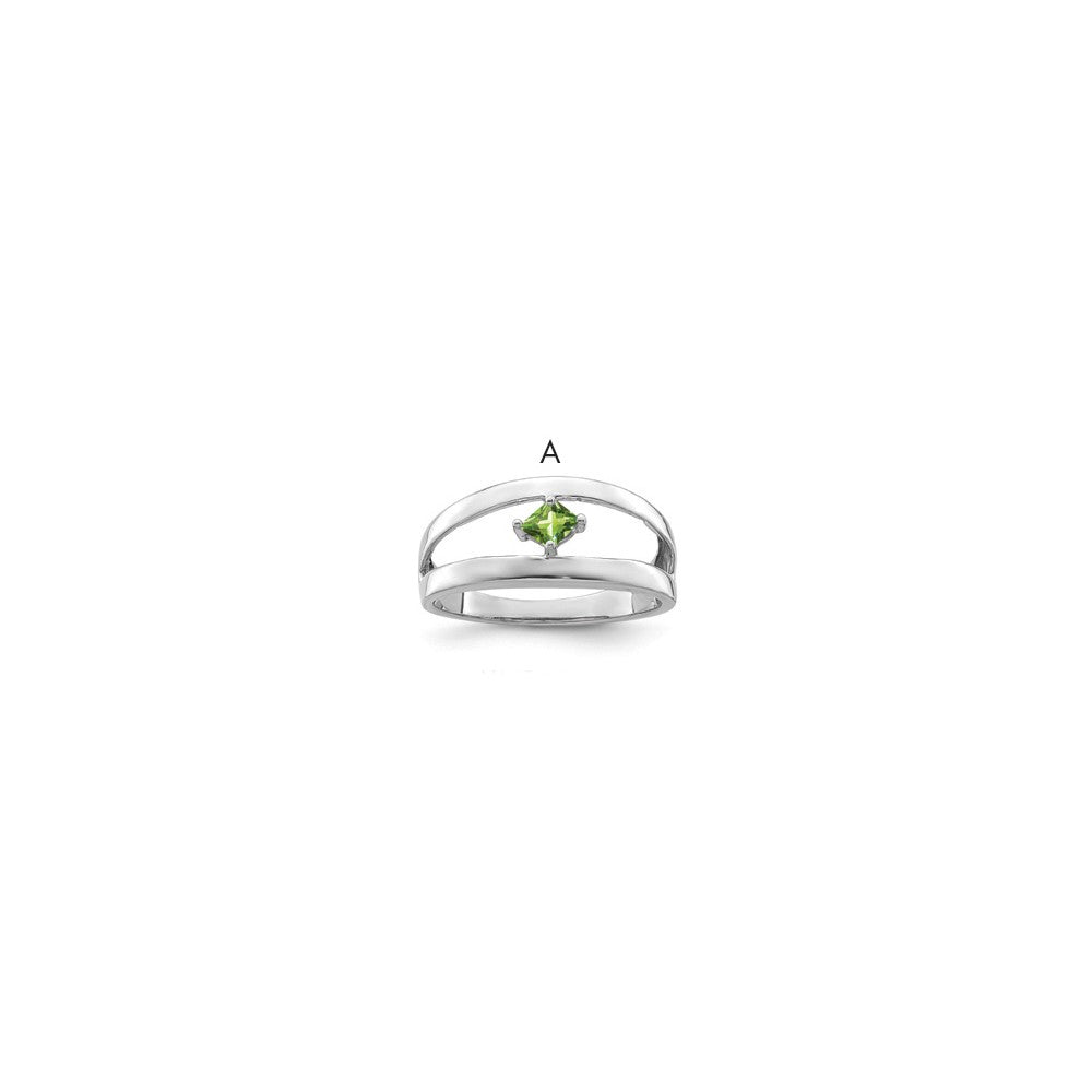 Sterling Silver Rhodium-plated Family Jewelry Mounting