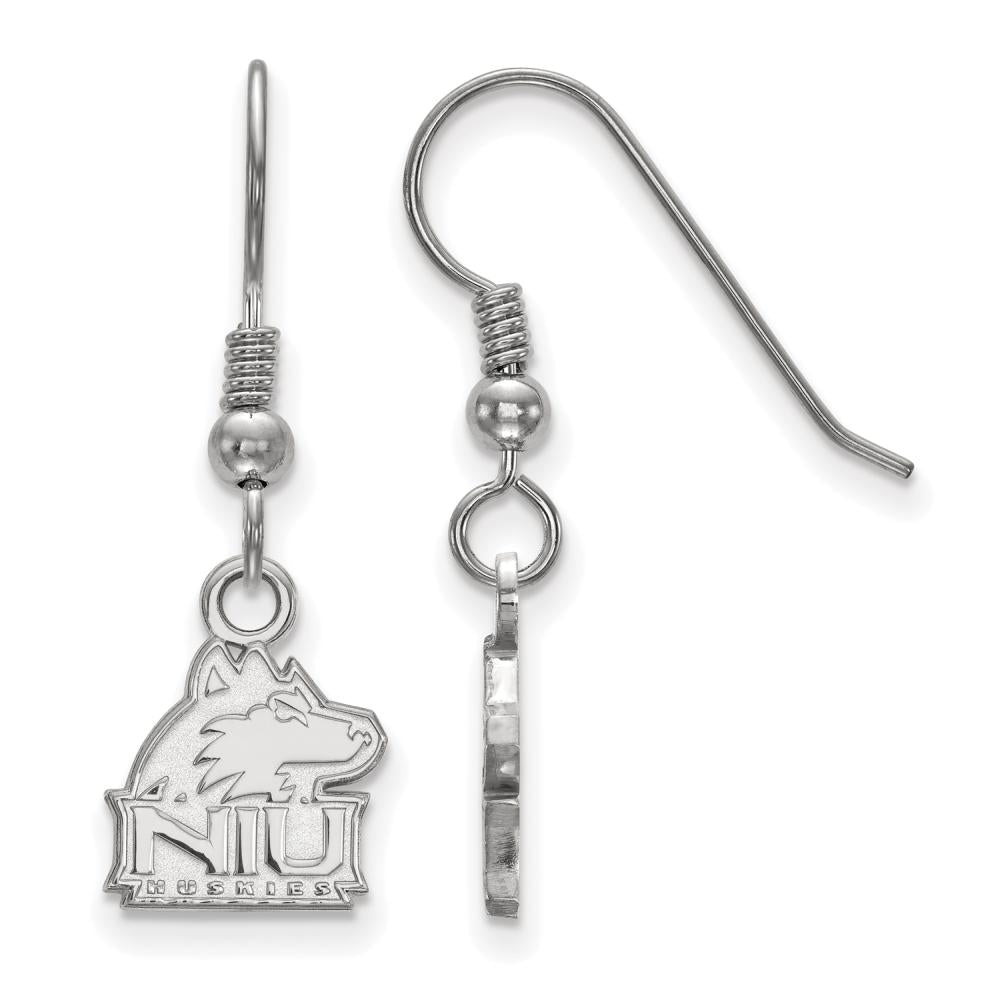 LogoArt Sterling Silver Northern Illinois University Xs Dangle Earrings Wire