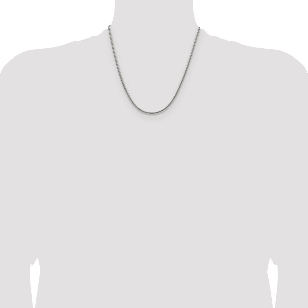 Chisel Stainless Steel Polished 2.7mm 20 inch Snake Chain