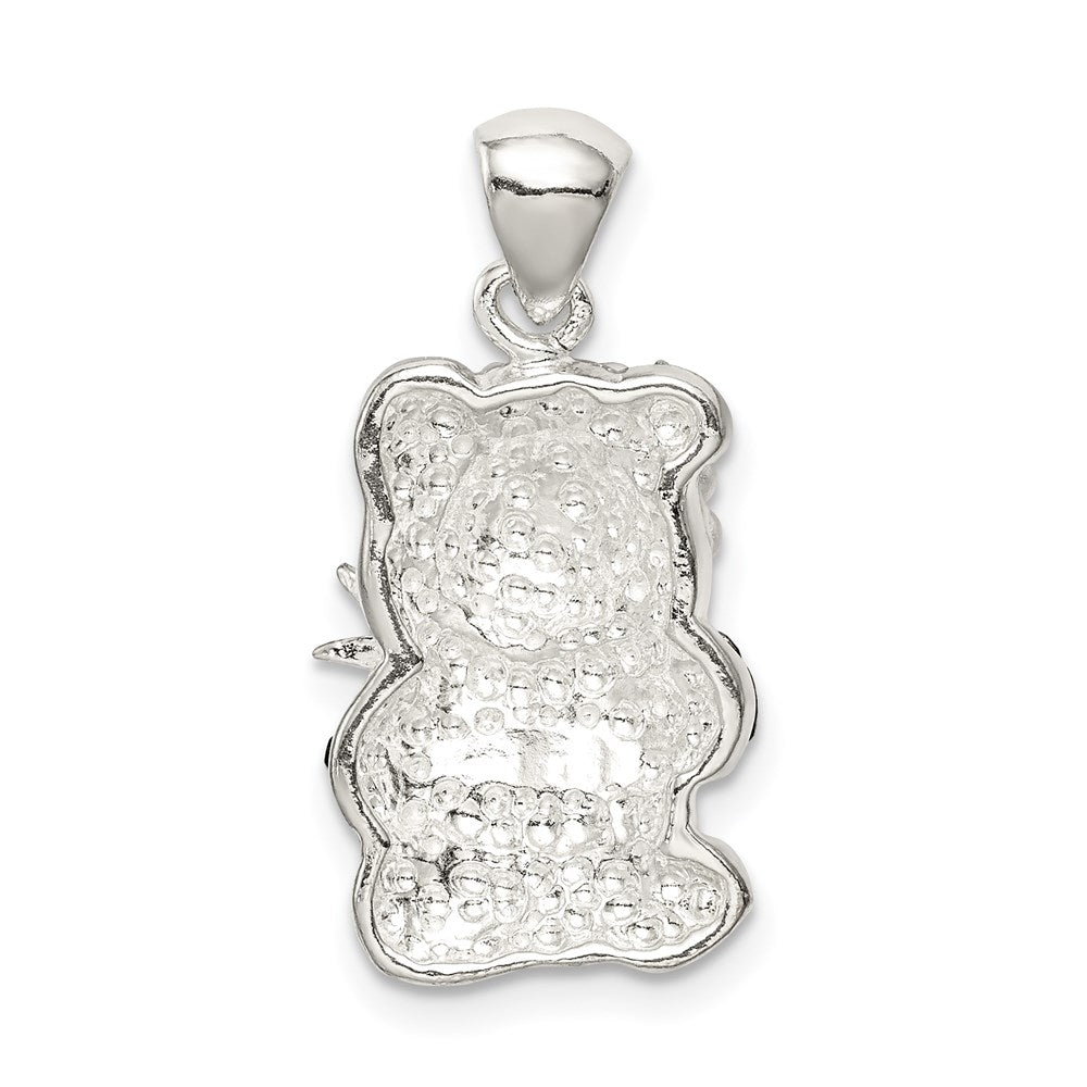 Sterling Silver Imitation Pearl & Preciosa Crystal Panda Pendant