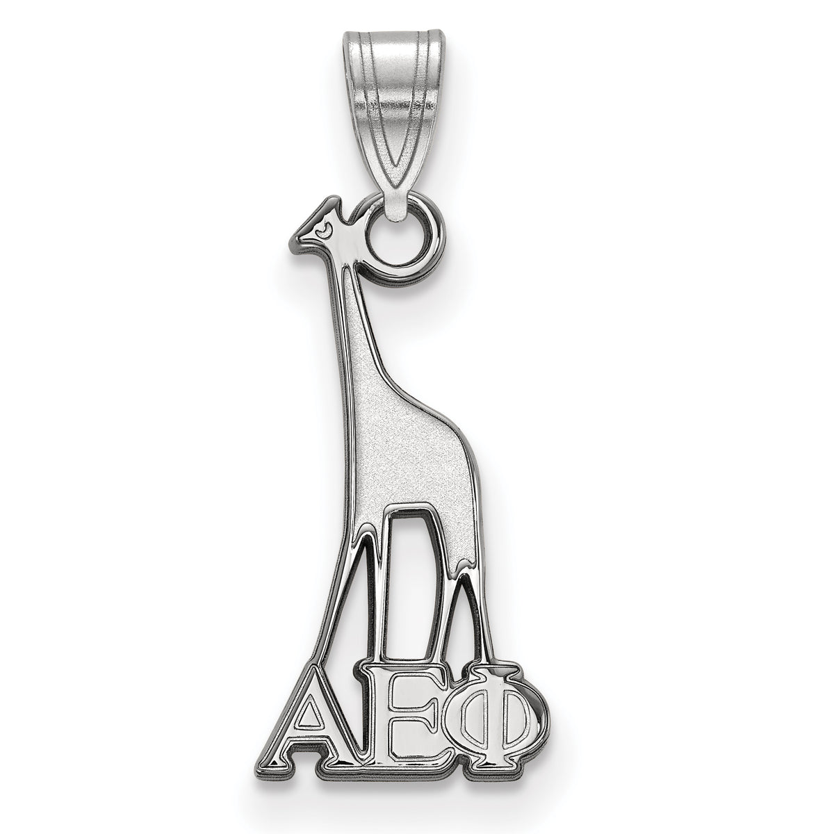 Sterling Silver LogoArt Official Licensed Greek Sororities Alpha Epsilon Phi Small Pendant