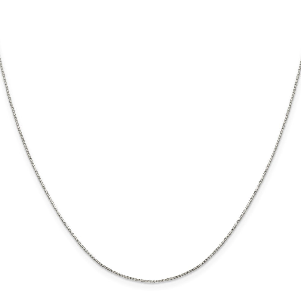 Sterling Silver .6mm 8 Sided Diamond-cut Mirror Box Chain 16 Inches