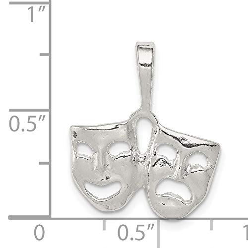 Sterling Silver Comedy/Tragedy Charm
