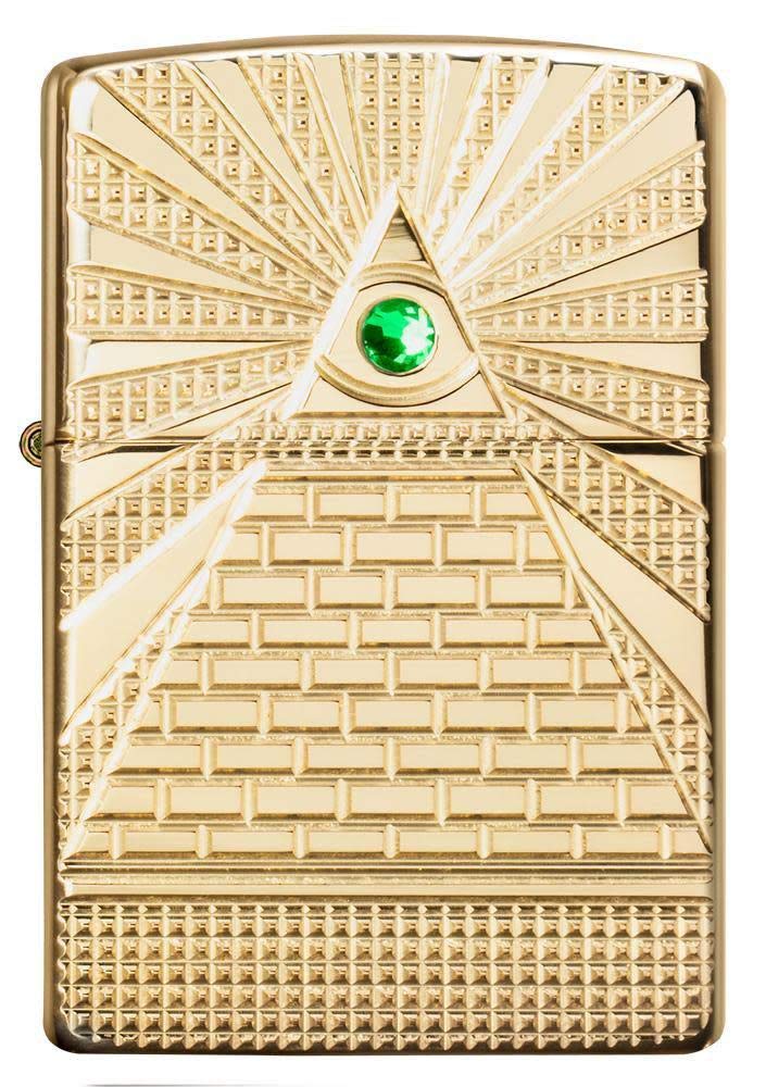 Zippo Eye of Providence High Polish Brass Design Pocket Lighter
