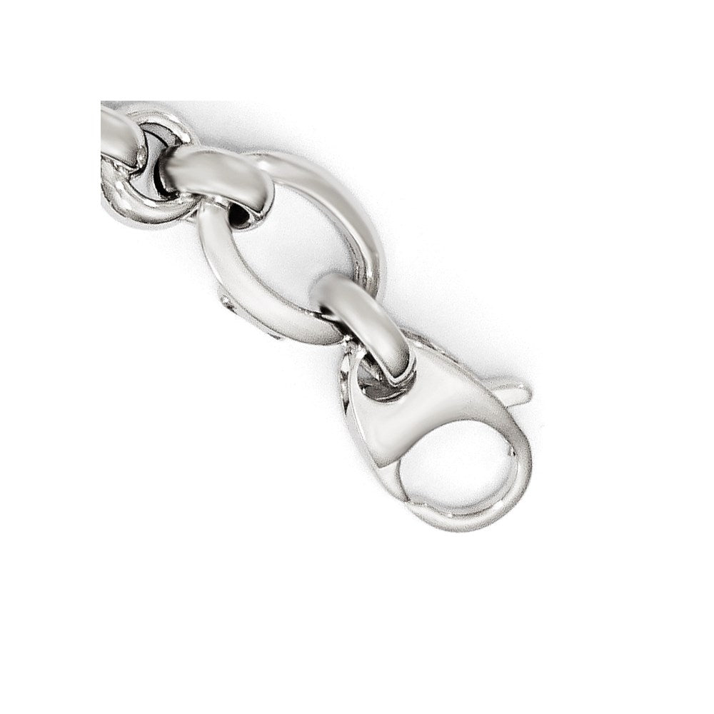14K White Gold Polished Bracelet 7.5  inches
