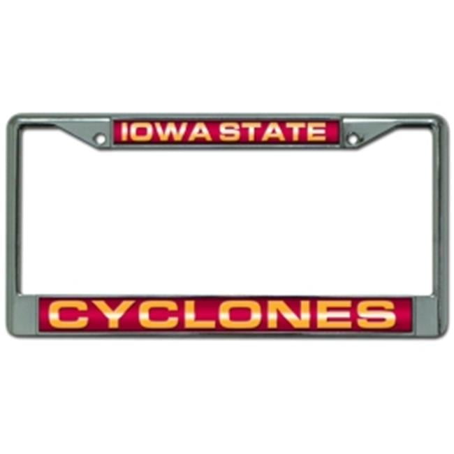 Iowa-St-Cyclone's Chrome Metal Laser Cut License Plate Frame