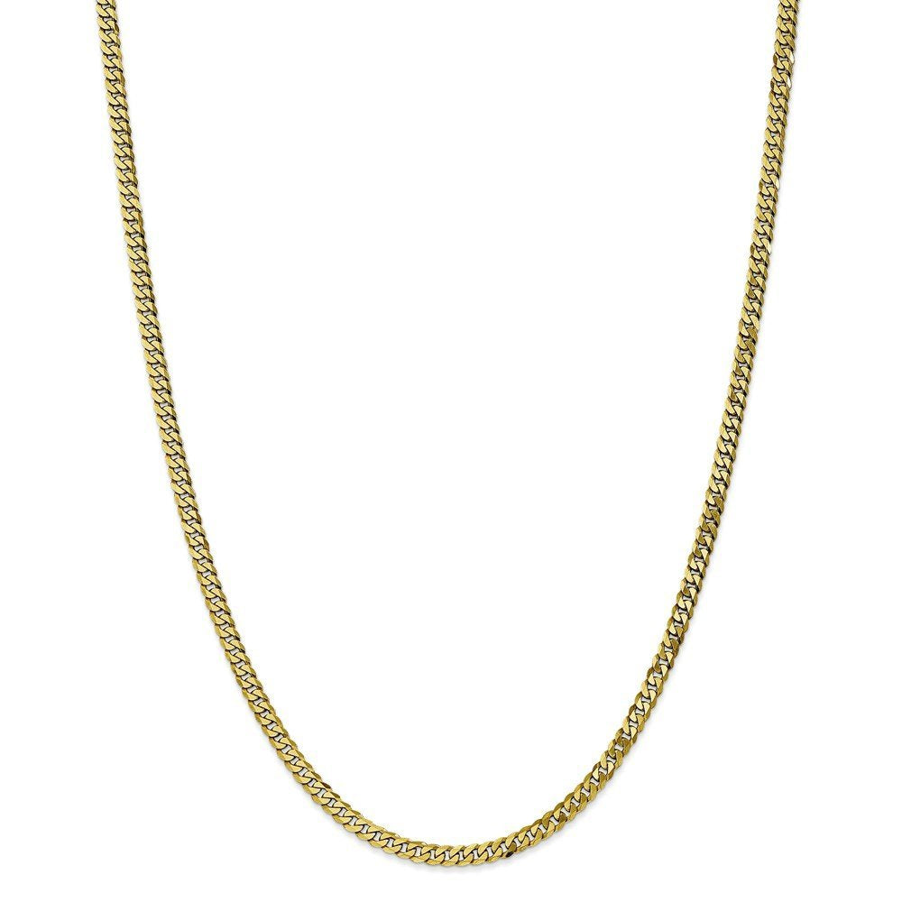 10k 3.9mm Flat Beveled Curb Chain