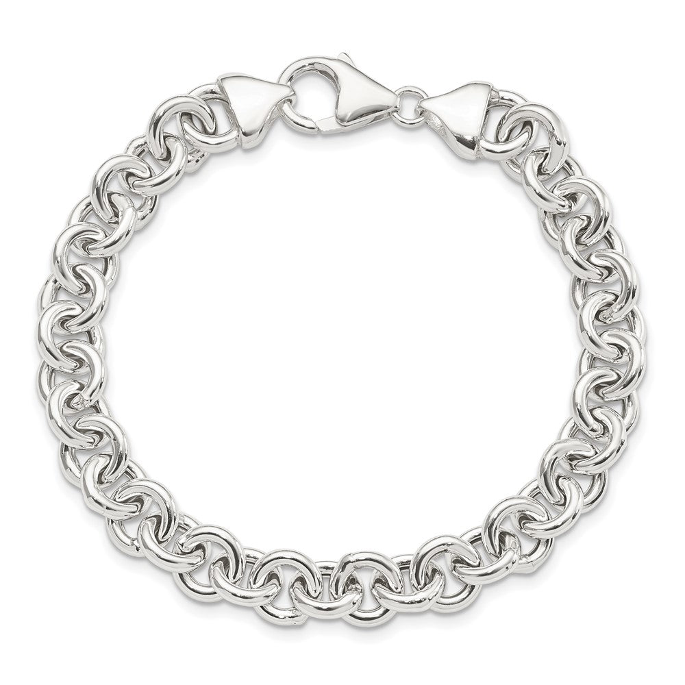 Sterling Silver Polished Fancy Link Bracelet 7.75 inches