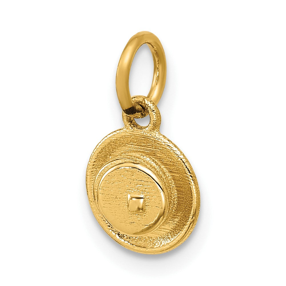 14K Polished Pancake Stack Pendant