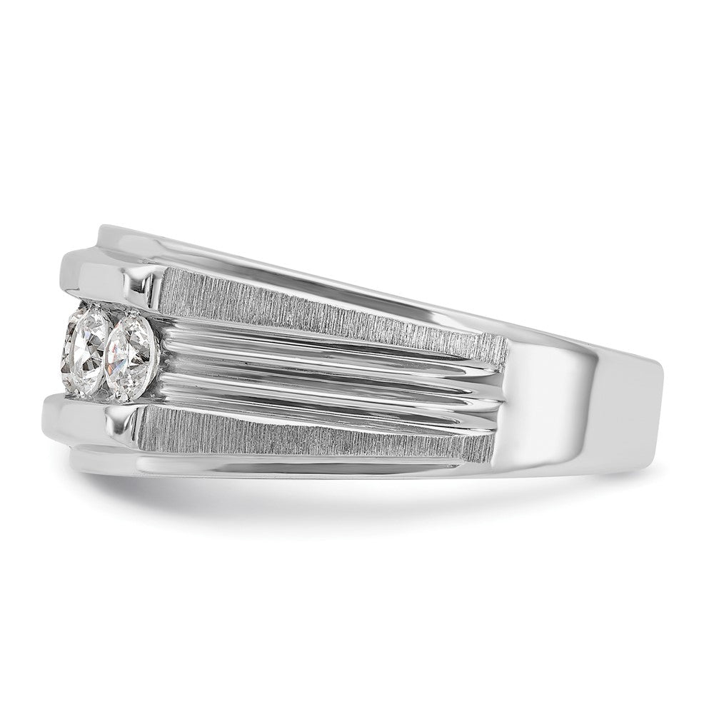 IBGoodman 14k White Gold 1 carat Lab Grown Diamond VS/SI+ G+ Complete Men's Ring