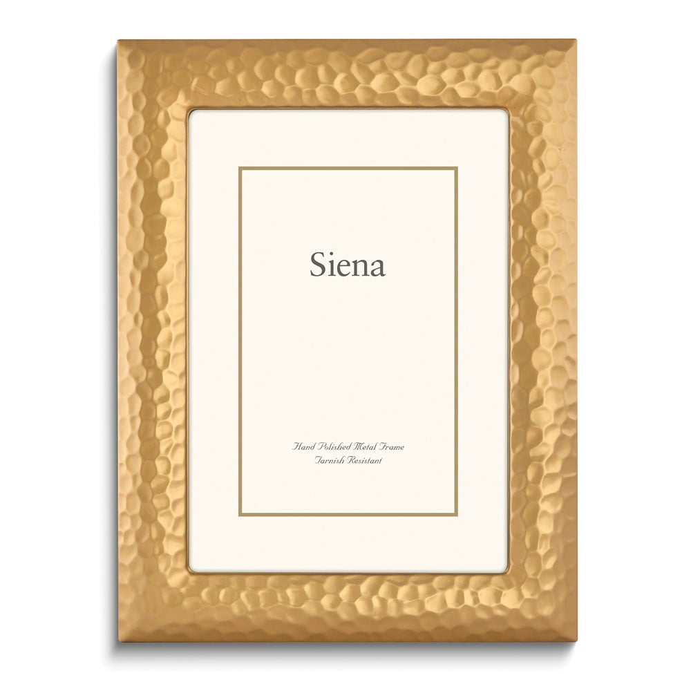 Siena Modern Hammered Frame Gold 8x10