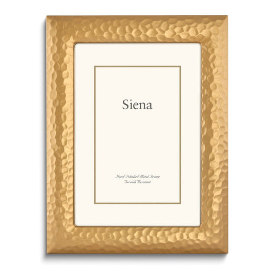 Siena Modern Hammered Frame Gold 8x10