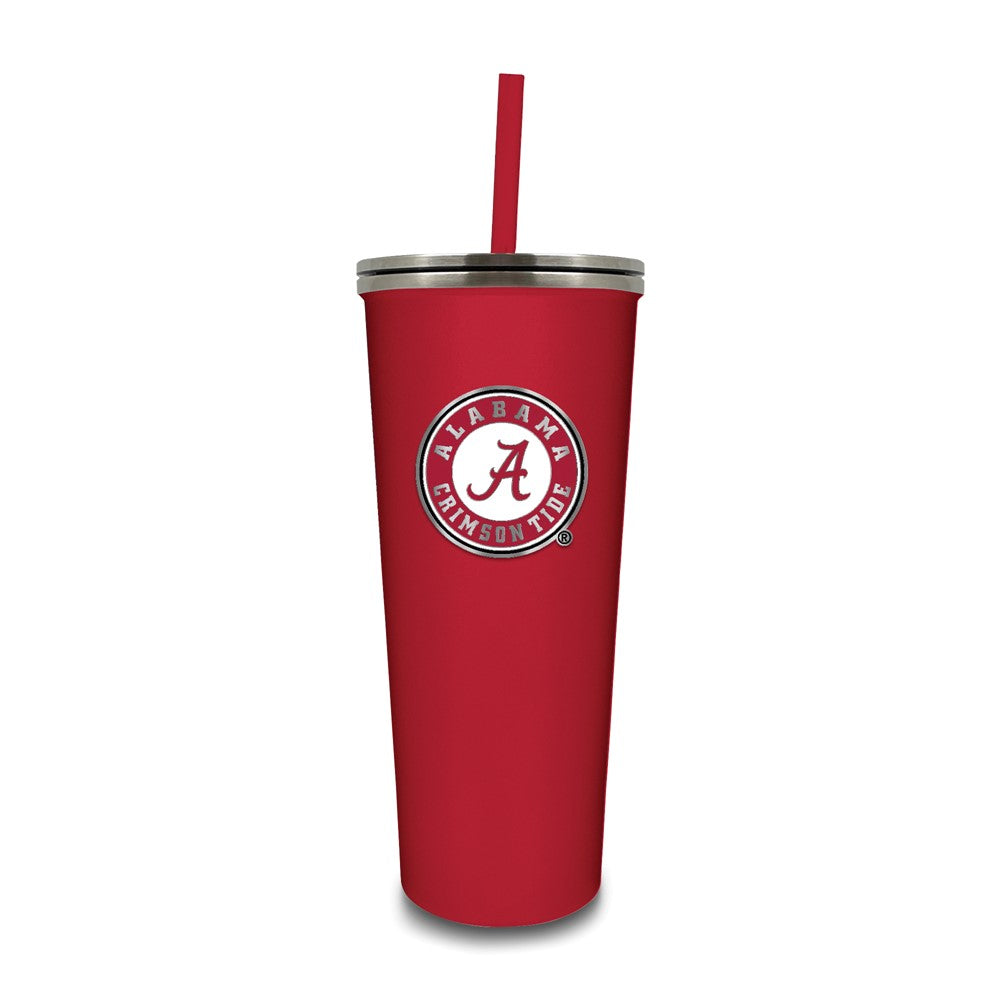 University of Alabama Stainless Steel 24 ounce Skinny Tumbler with Straw