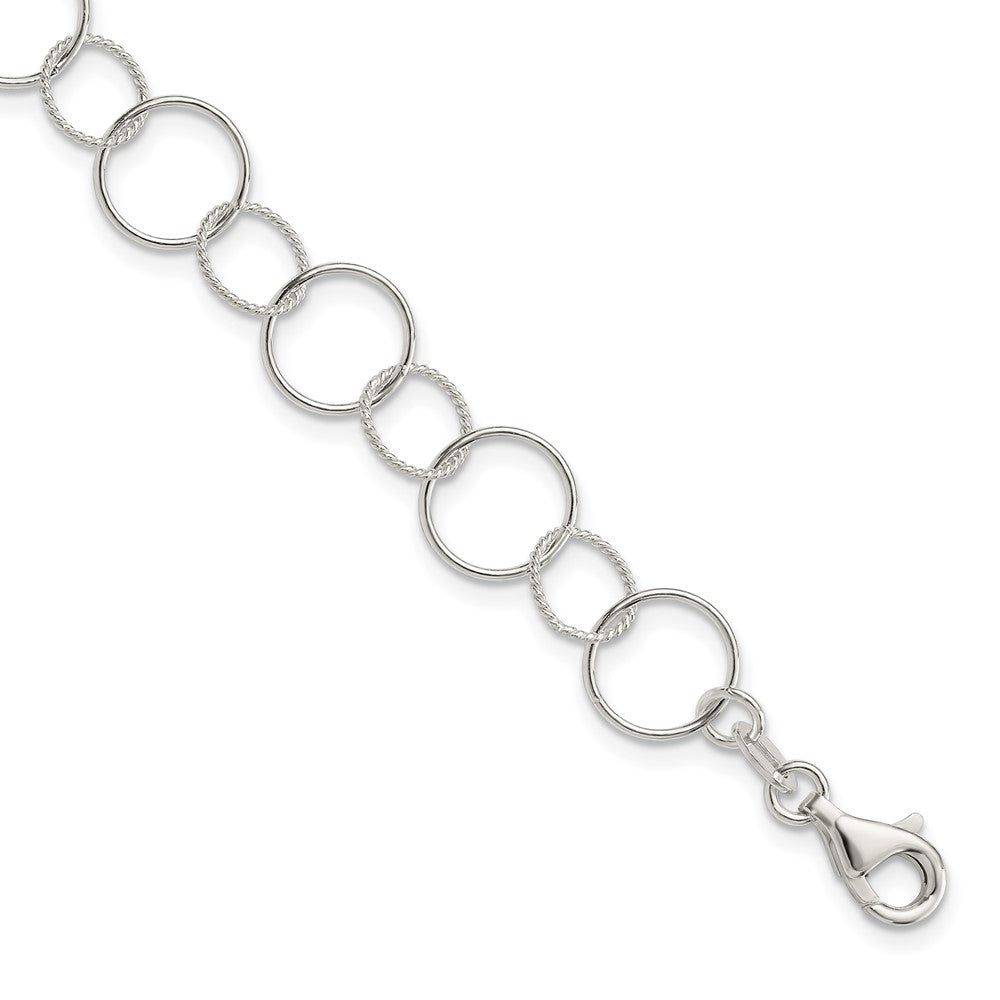 Sterling Silver Fancy Bracelet 7.5 inches