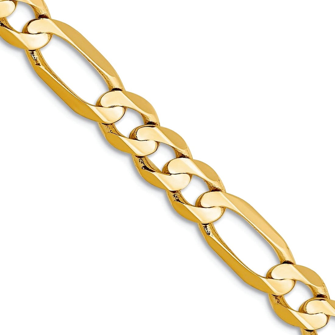 10k 5.5mm Concave Open Figaro Chain