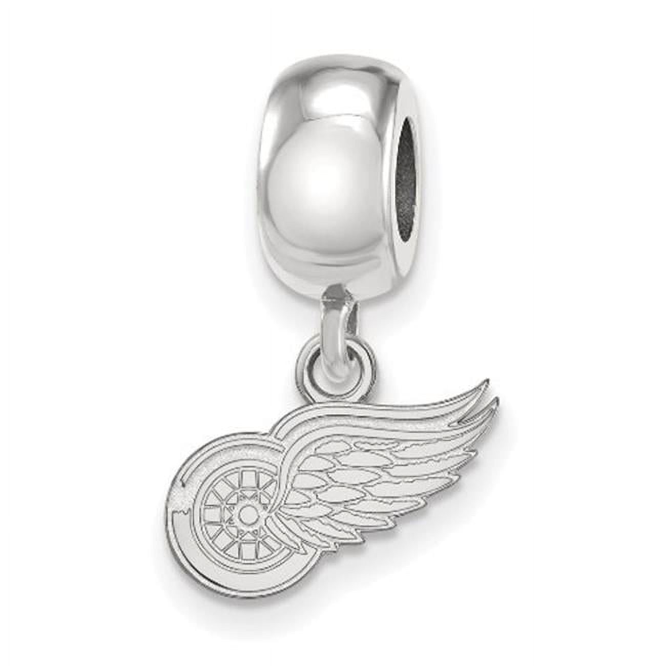 LogoArt SS030RWI Sterling Silver NHL Detroit Red Wings Dangle Bead Charm, Extra Small