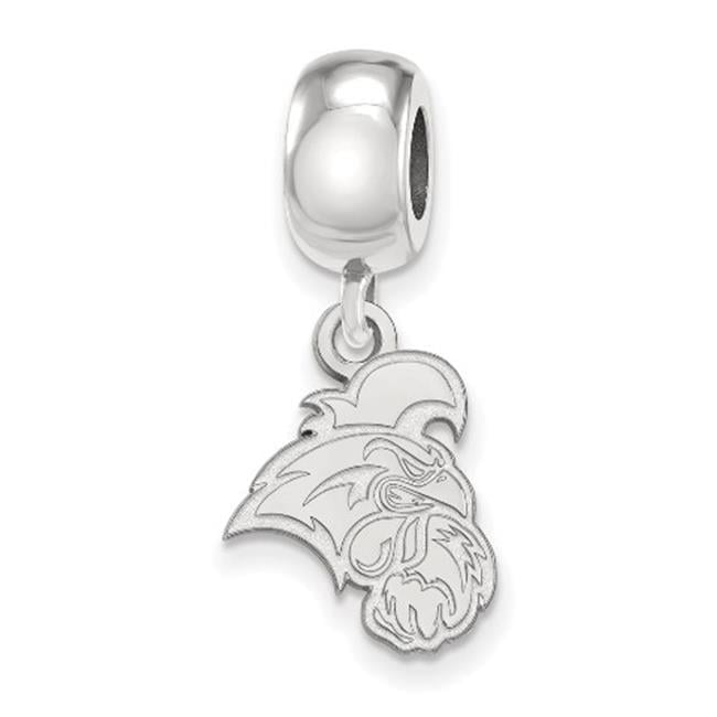 Sterling Silver Rhodium-plated LogoArt Coastal Carolina University Chanticleer Small Dangle Bead Charm