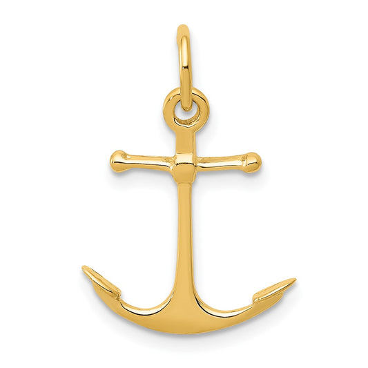 10k Yellow Gold Anchor Charm